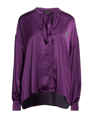 Woman Shirt Purple Size 10 Polyester