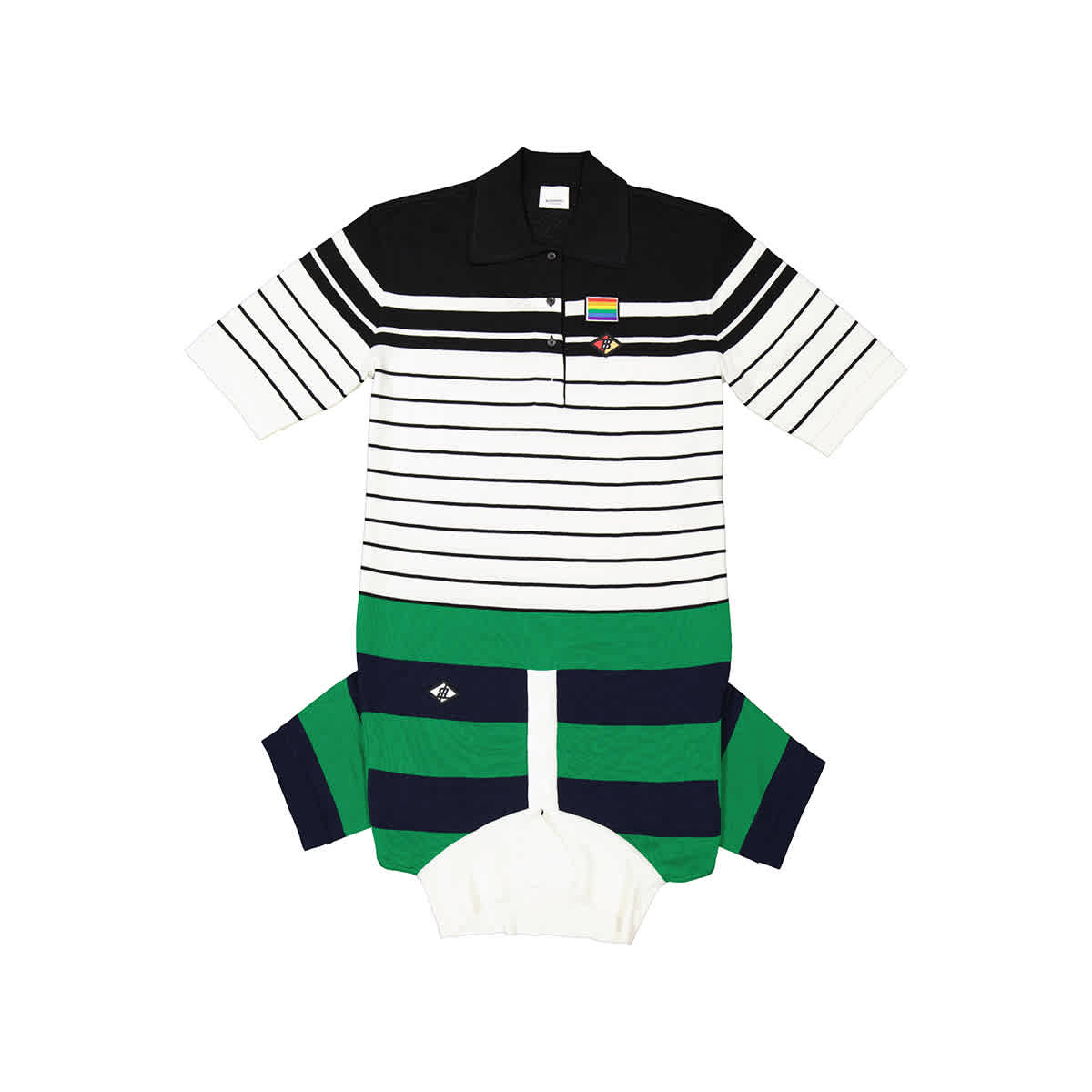 Ladies Logo Graphic Reconstructed Polo Shirt Dress