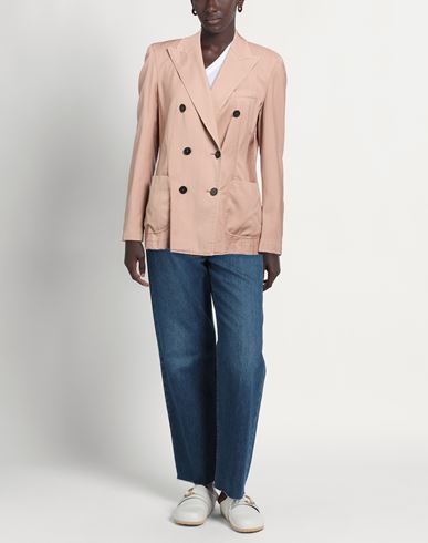 Woman Blazer Light brown Size 8 Virgin Wool