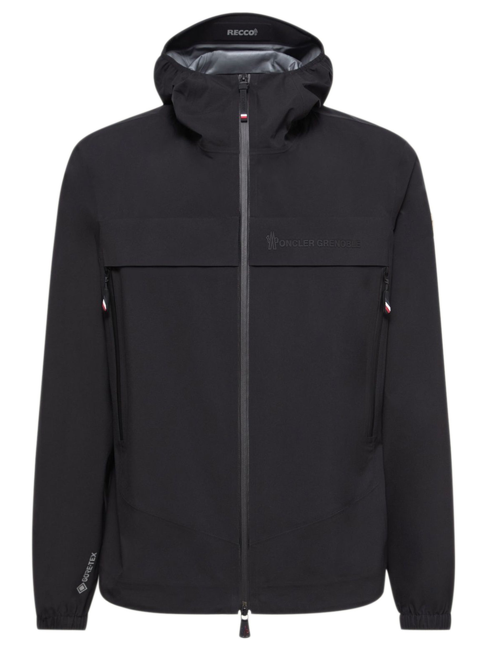 Men's Heat-Sealed Seam Hooded Jacket with Water-Repellent Zip Pockets