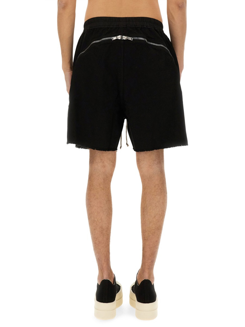 Black Solid Shorts