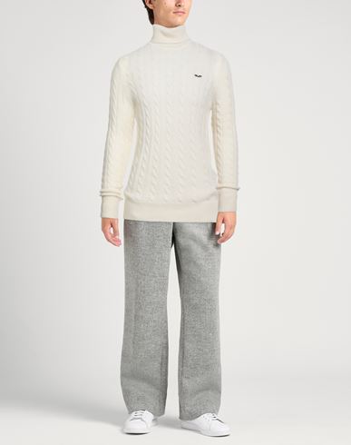 Man Turtleneck Off white Size M Lambswool, Nylon