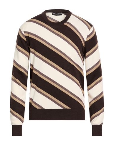 Man Sweater Dark brown Size 36 Cashmere, Silk