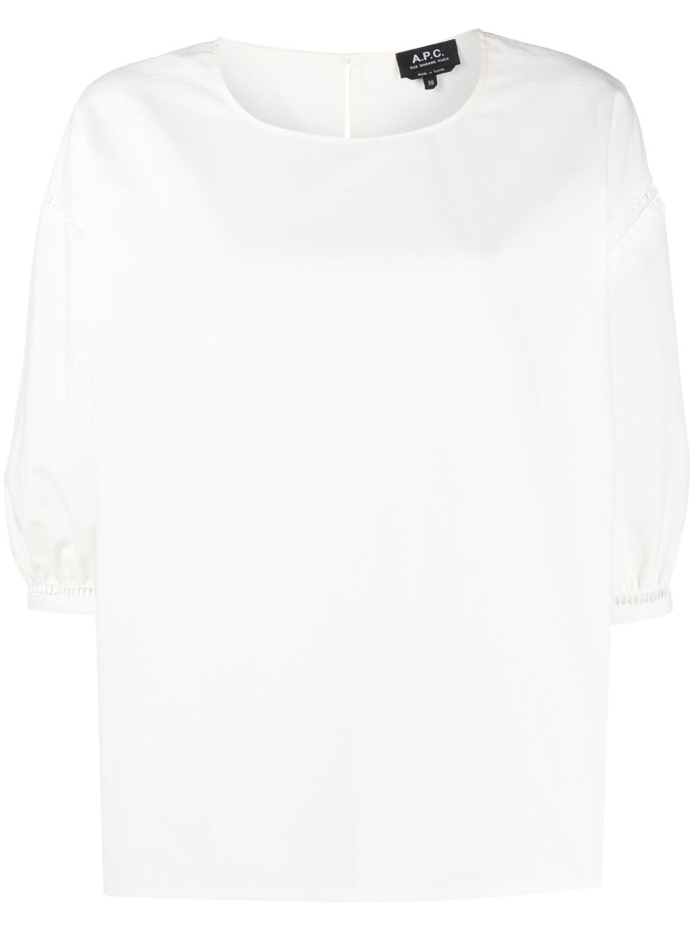 Georgia openwork cotton blouse - White
