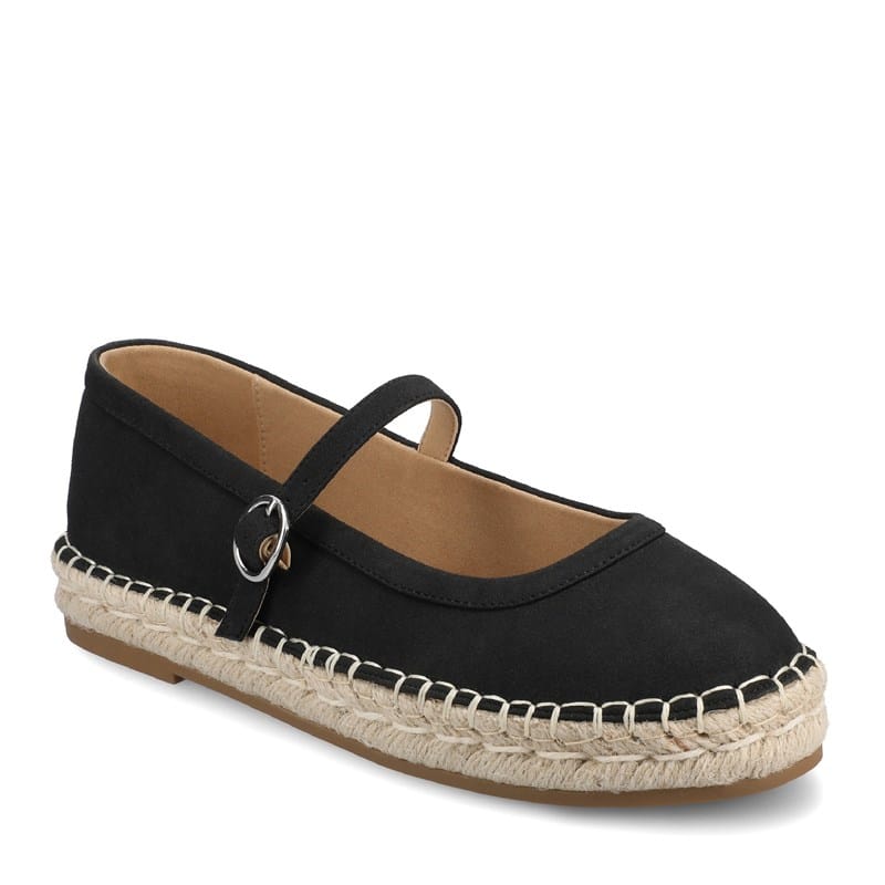 Women's Kenzie Espadrille Mary Jane Sandals (Black)
