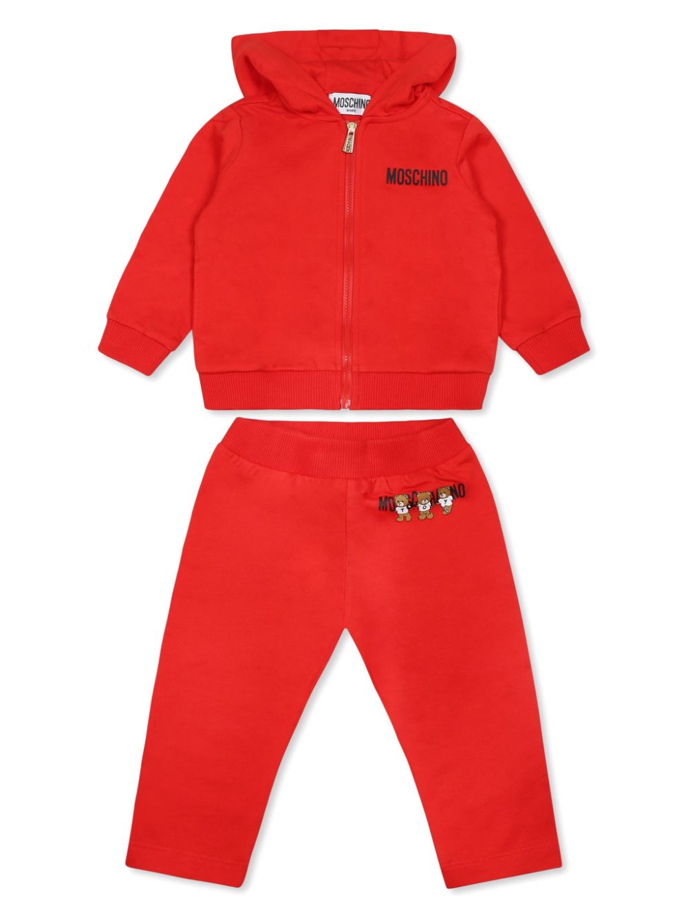 Logo-print tracksuit - Red