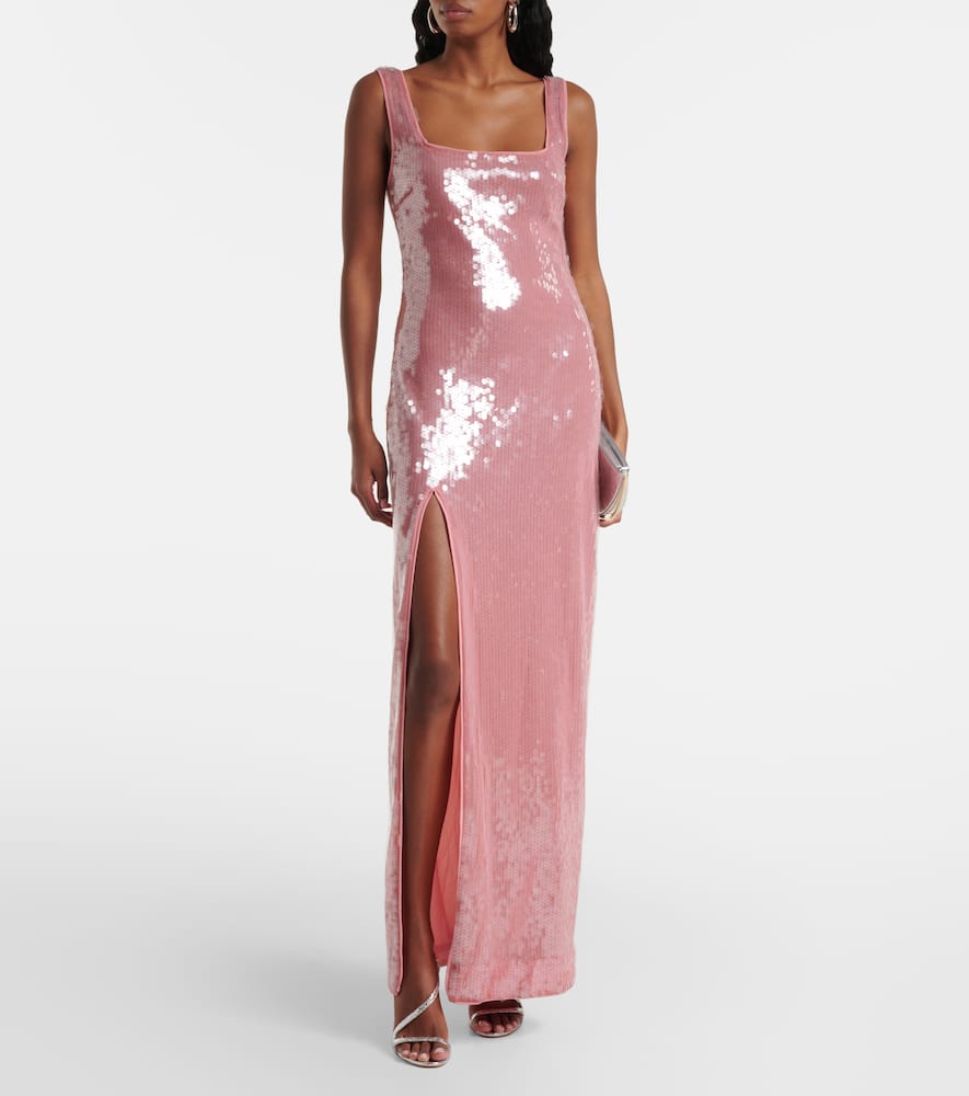 Staud Le Sable sequined maxi dress