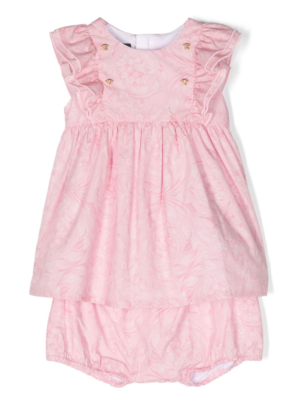 Medusa Barocco-print dress set - Pink