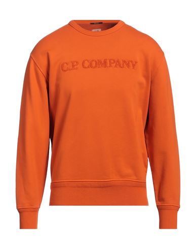 C. p. Company Man Sweatshirt Orange Size XL Cotton