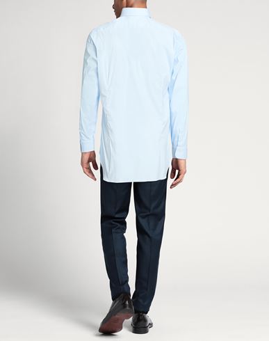 Man Shirt Sky blue Size 17 ½ Cotton, Polyamide, Elastane