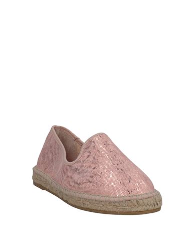 Espadrilles Woman Espadrilles Pink Size 6 Soft Leather, Textile fibers