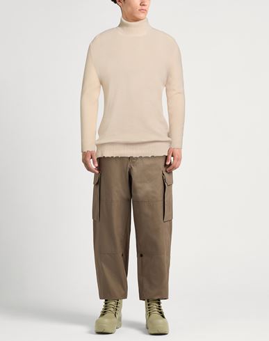 Man Turtleneck Cream Size 40 Virgin Wool