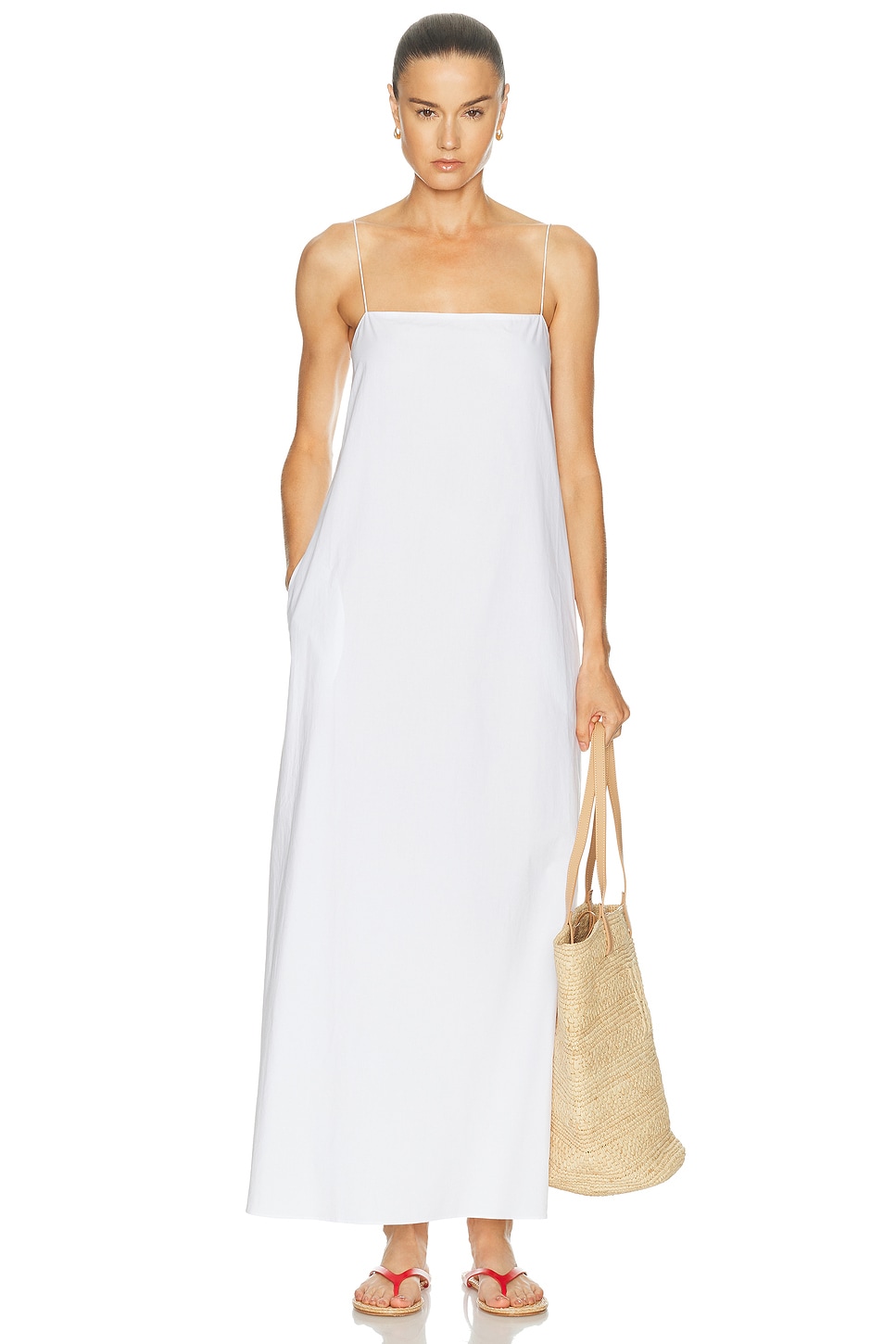Matteau Square Cami Dress in White - White. 3 also in