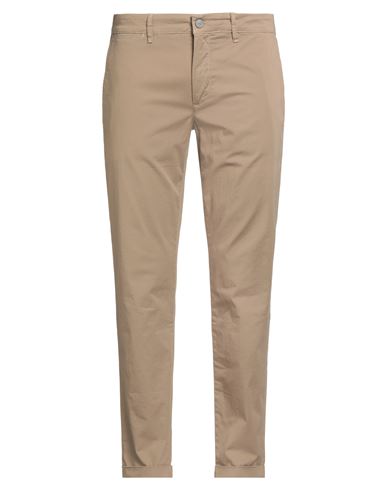 Man Pants Camel Size 38 Cotton, Elastane