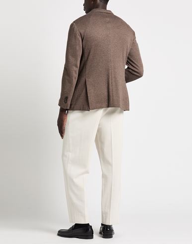 Man Blazer Sand Size 42 Cotton, Elastane