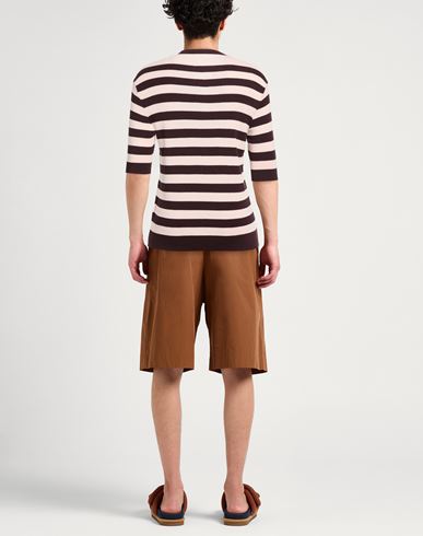 Man Sweater Chocolate brown Size S Cotton