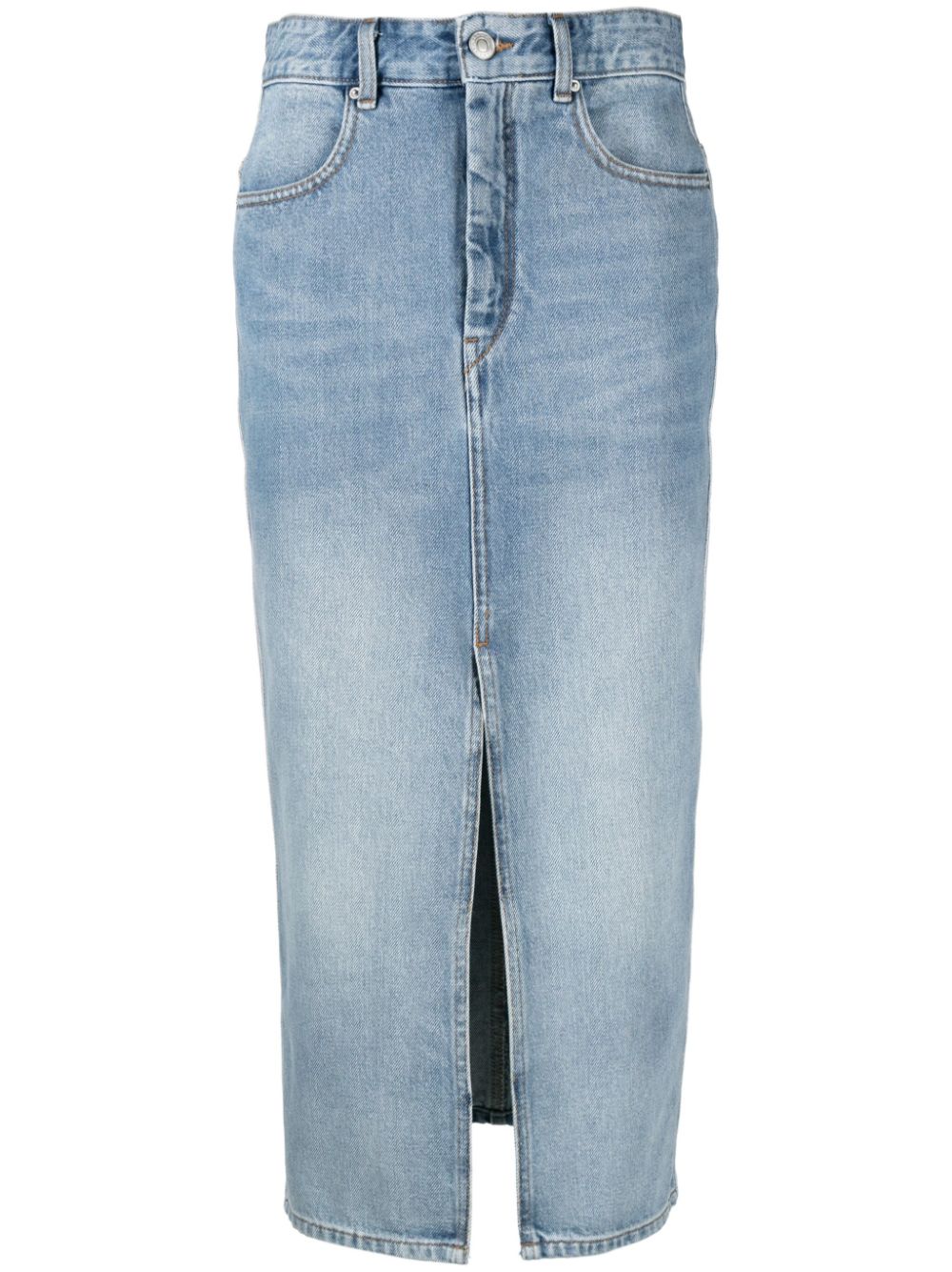 Julicia high-waisted denim skirt - Black