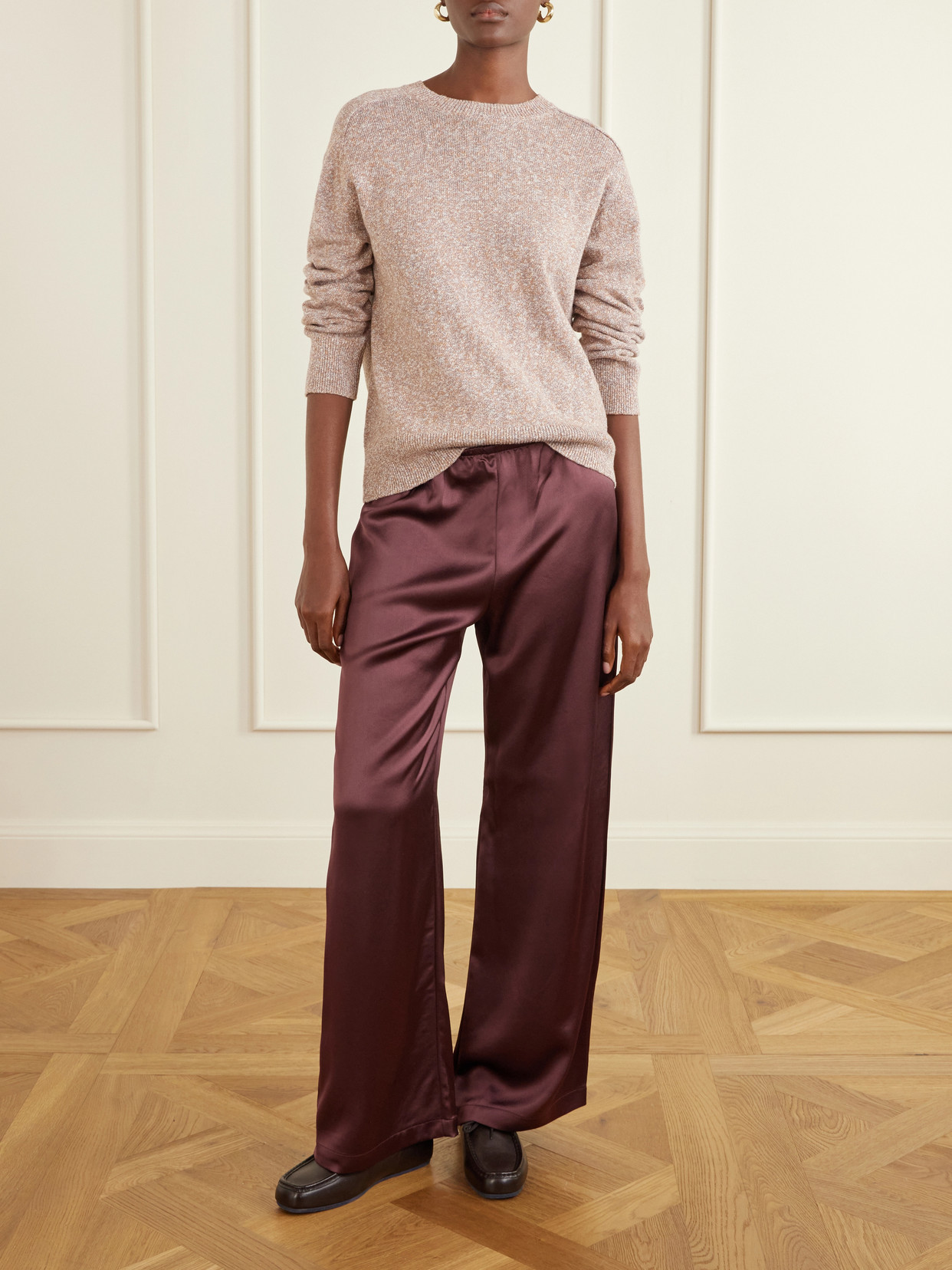 Organic Cotton And Linen-blend Sweater - Sand