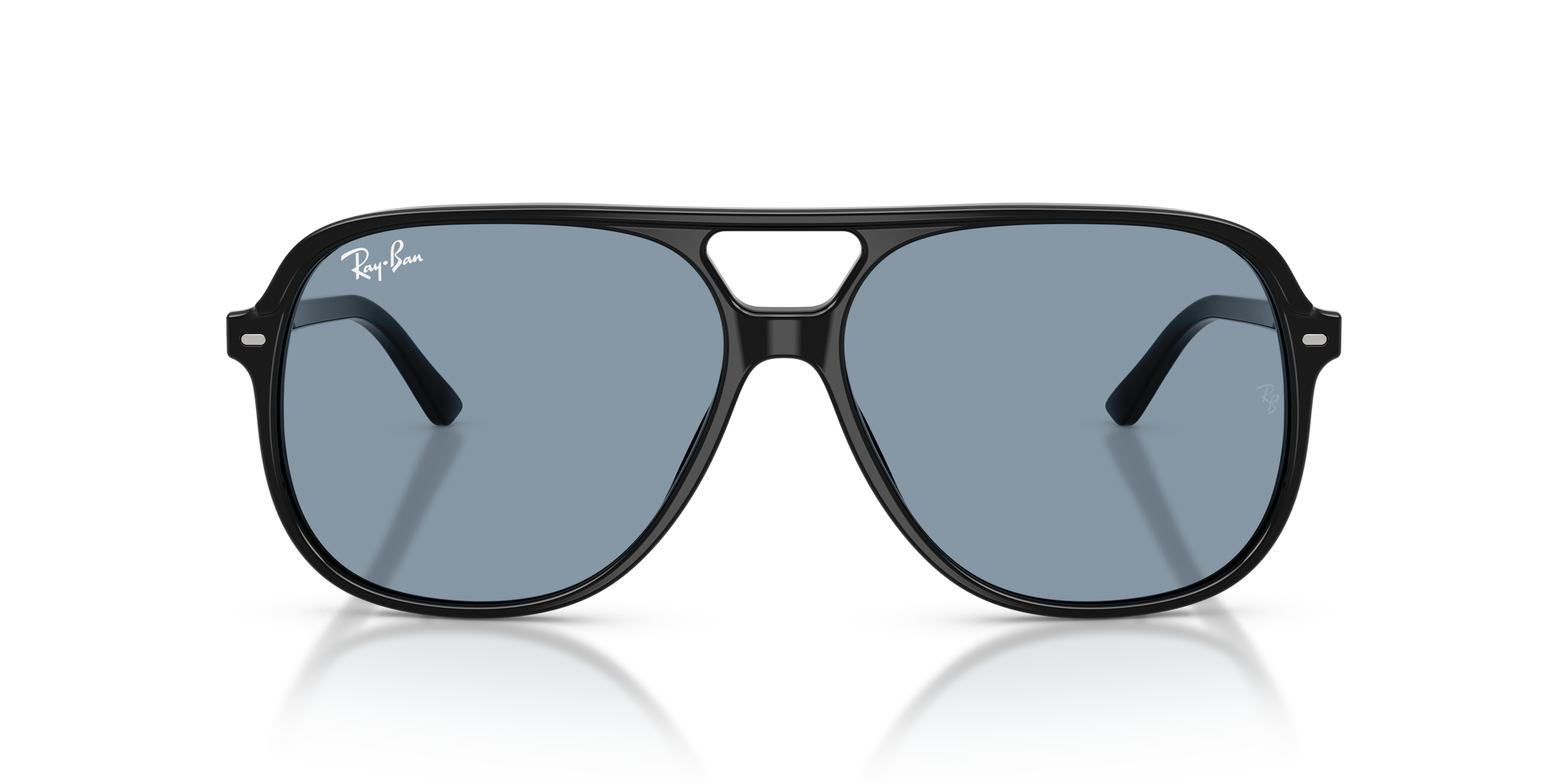 Ray - Ban Unisex Ray - Ban RB2198 BILL 901/56 Sonnenbrillen Acetat Schwarz Blau Quadratisch Norma
