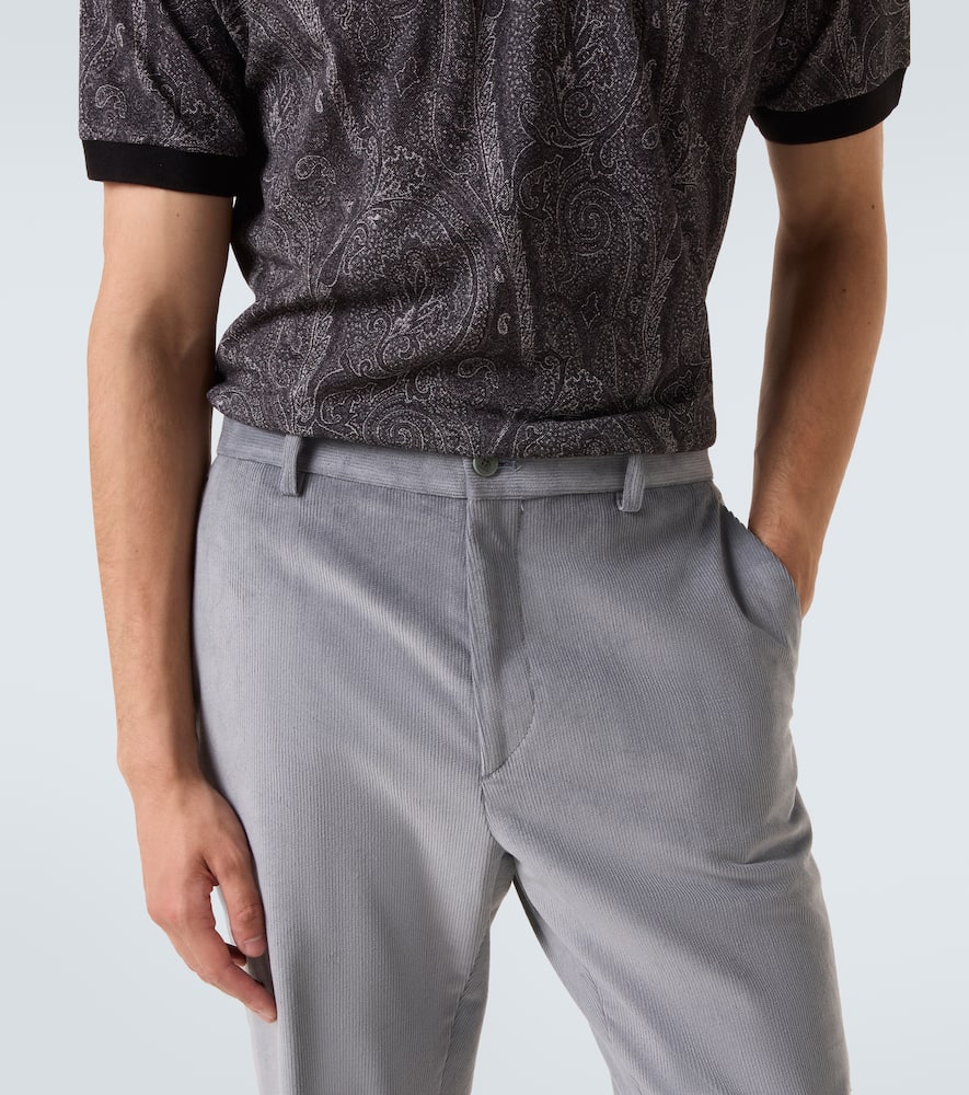 Cotton straight pants