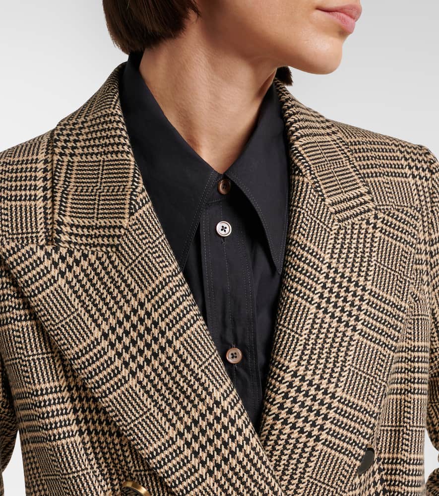 Rhys Houndstooth double-breasted blazer