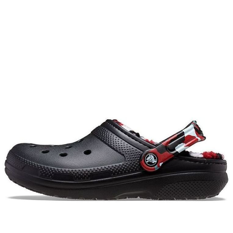 Classic Lined Camo Clog 'Black & Red'