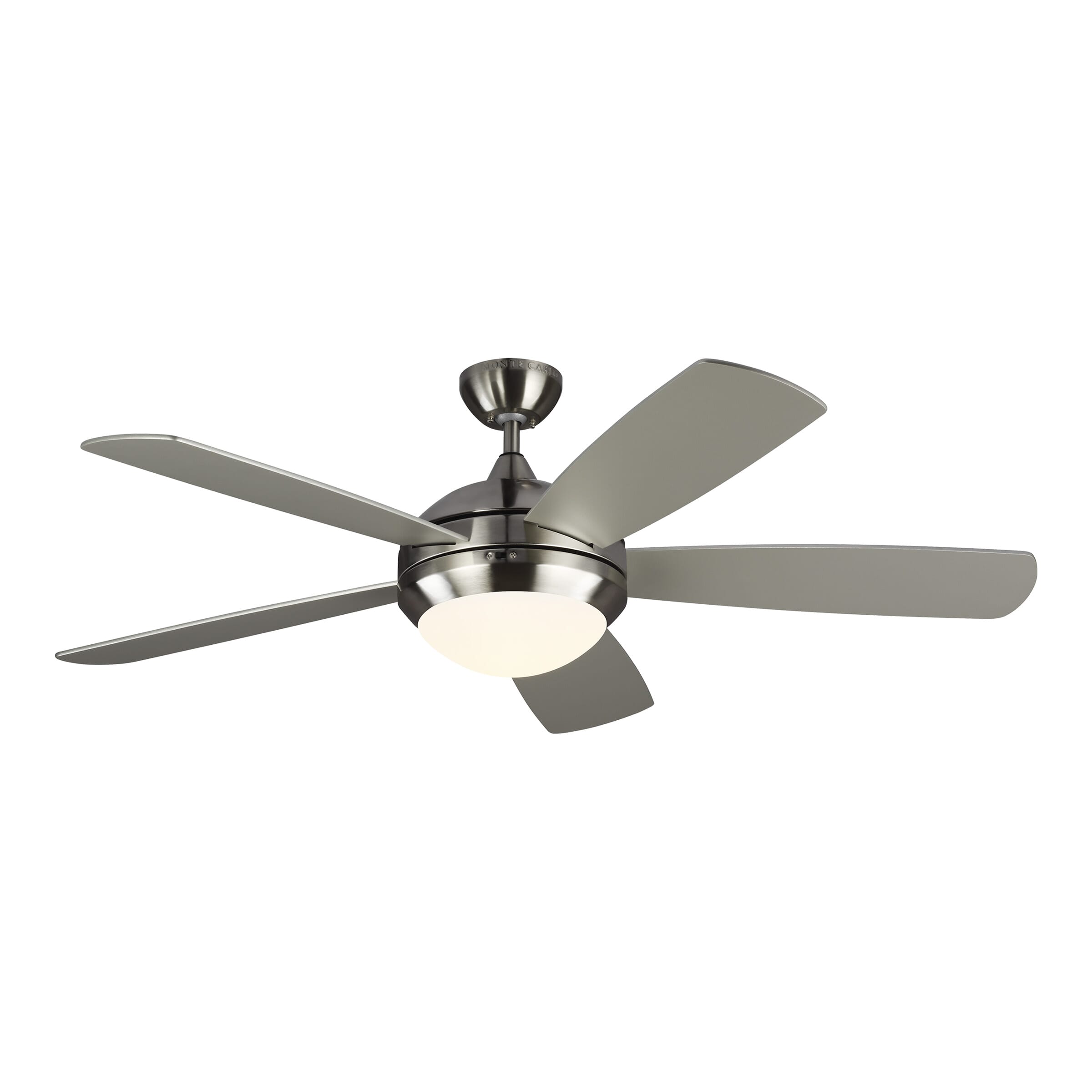 LED Discus Smart 52" Indoor Ceiling Fan in Brushed Stee
