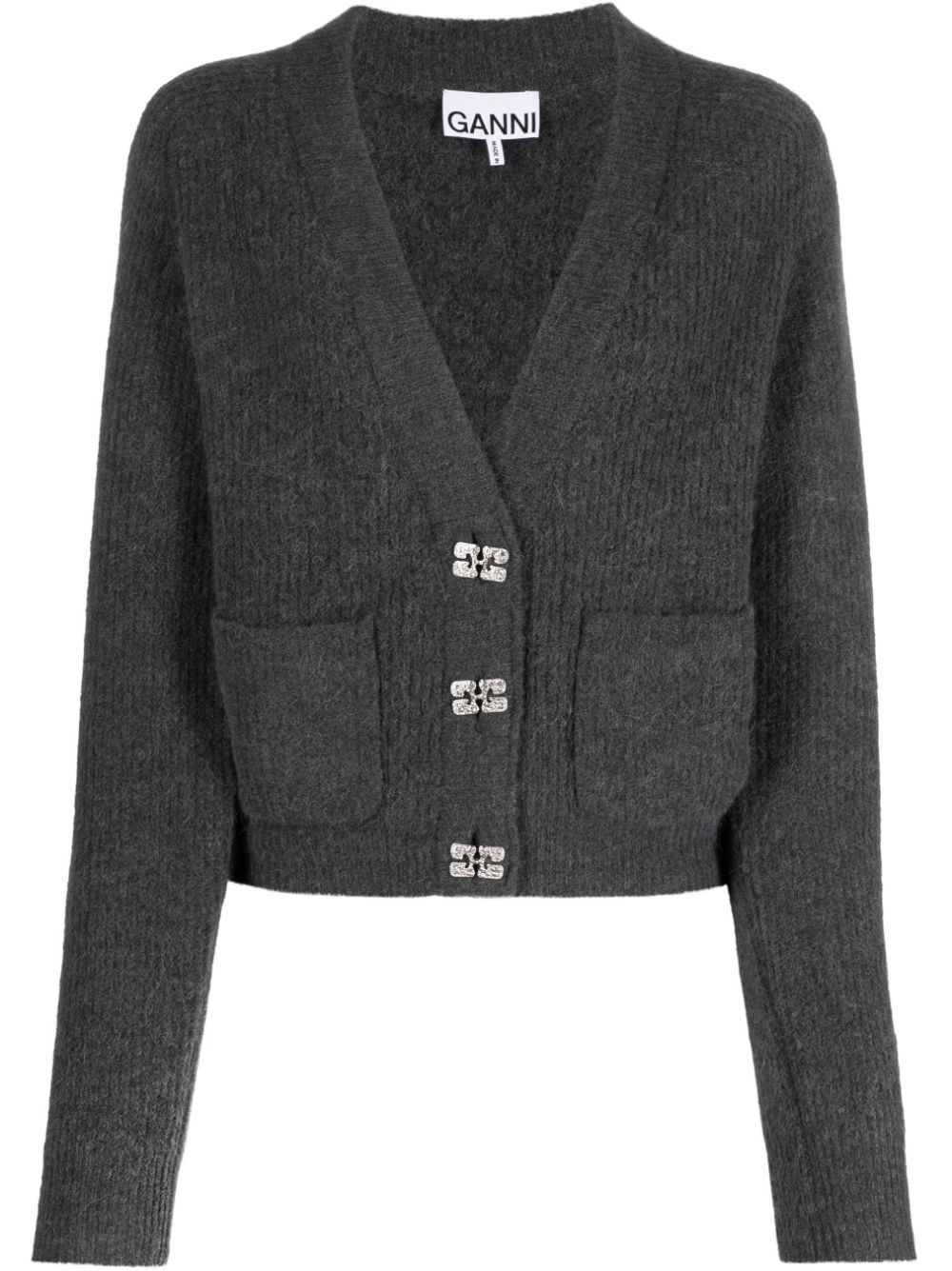 Butterfly-button cardigan - Grey