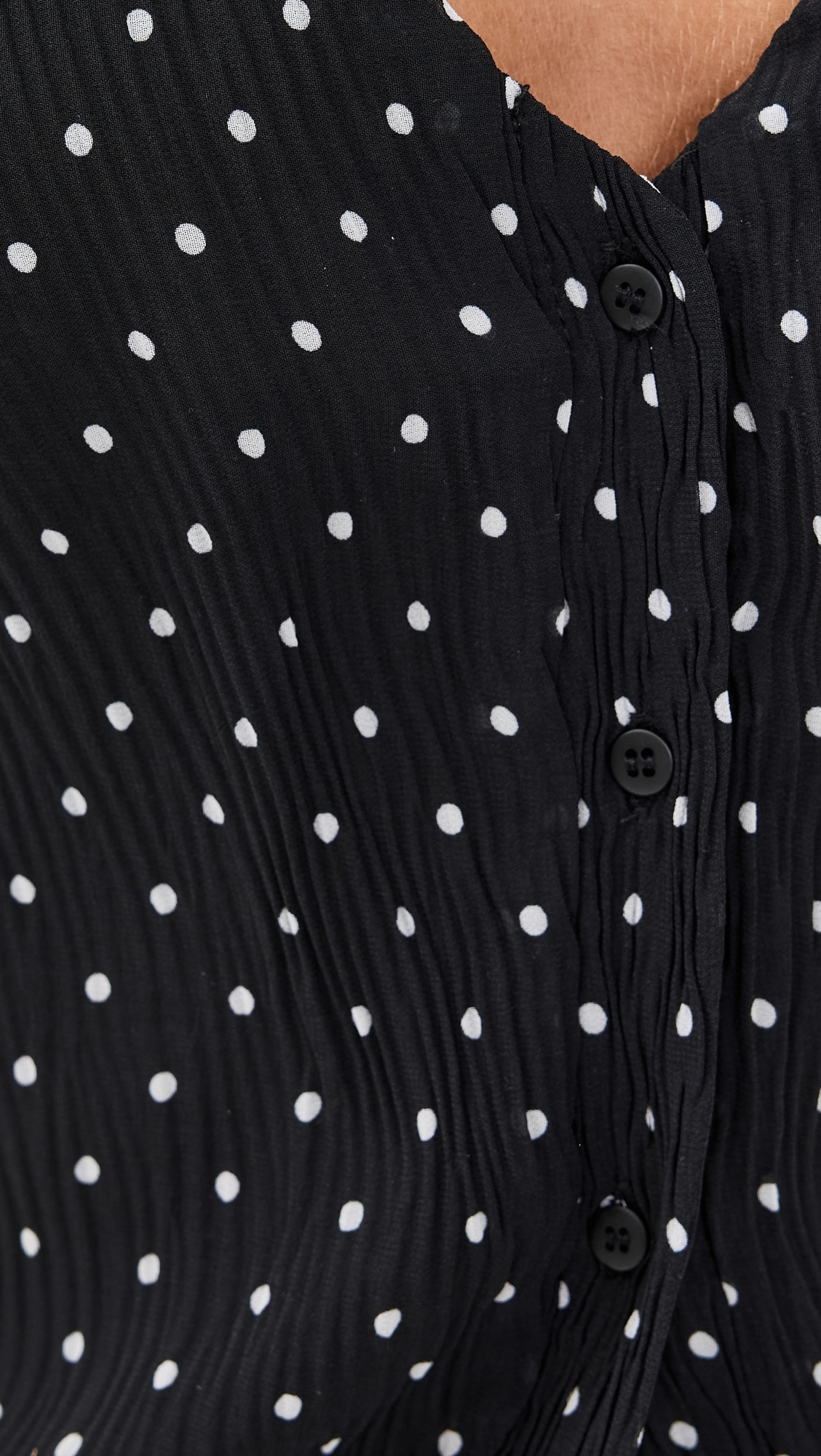 Brat Halter Top Onyx Polka