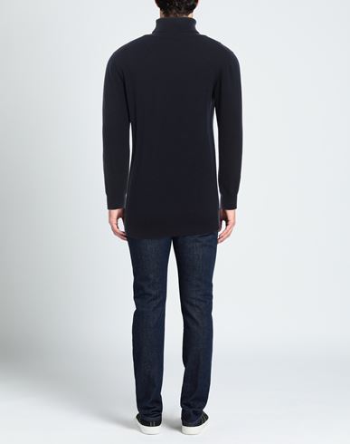 Man Turtleneck Midnight blue Size XXL Merino Wool, Cashmere