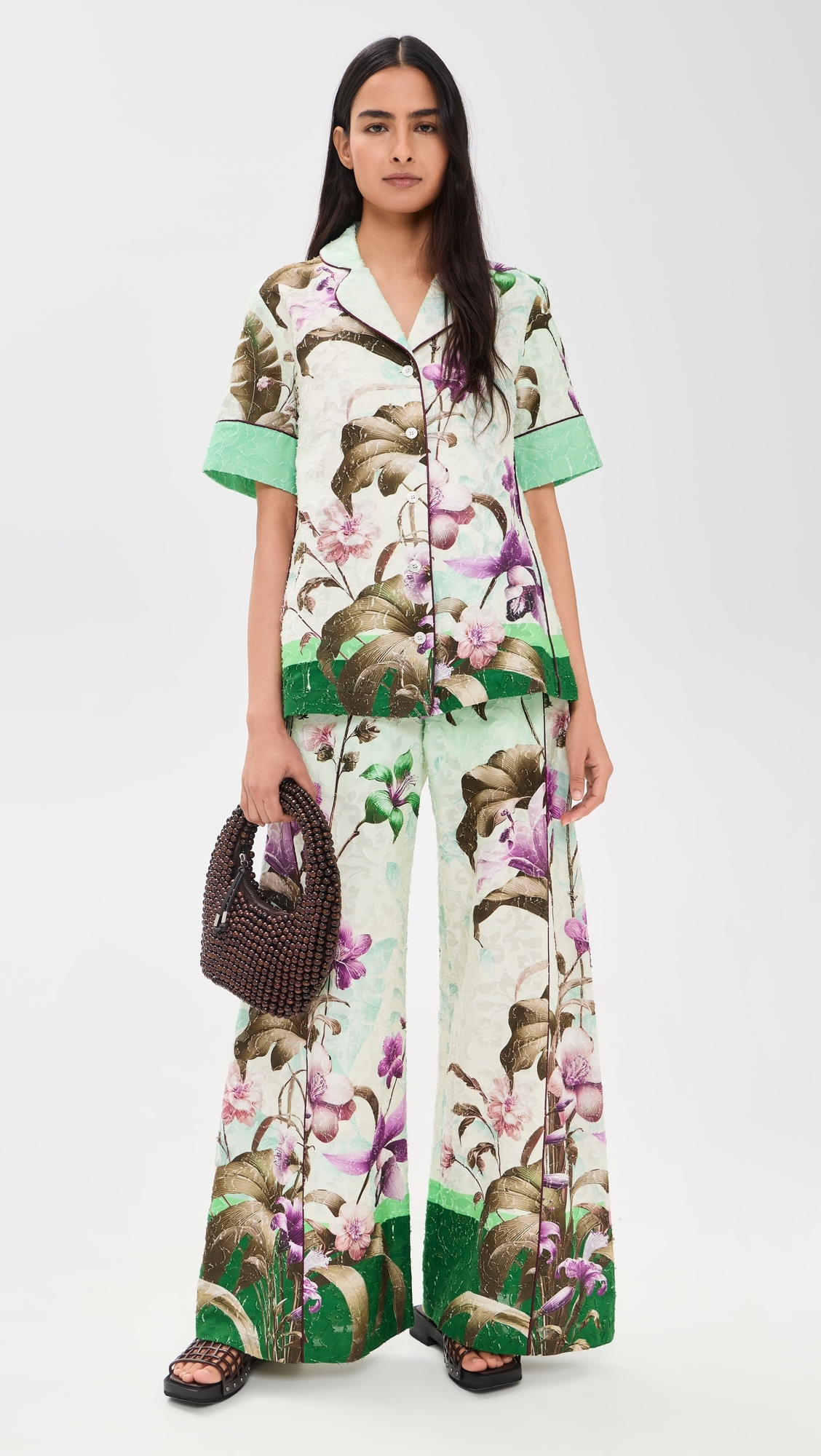 F. R.S For Restless Sleepers Bendis Top Wild Floral Verde