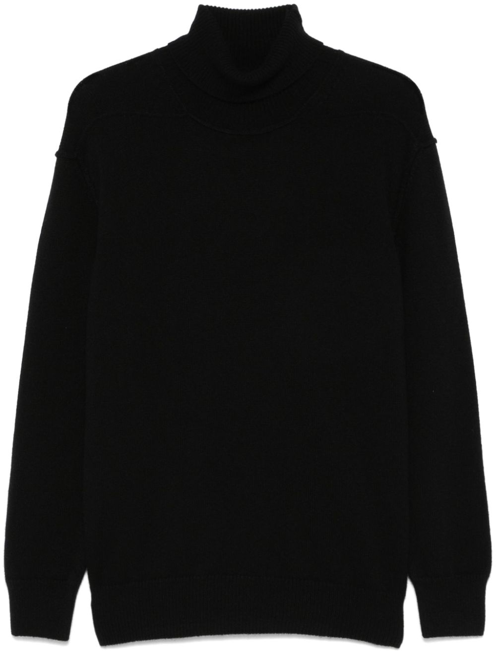 Roll-neck sweater - Black