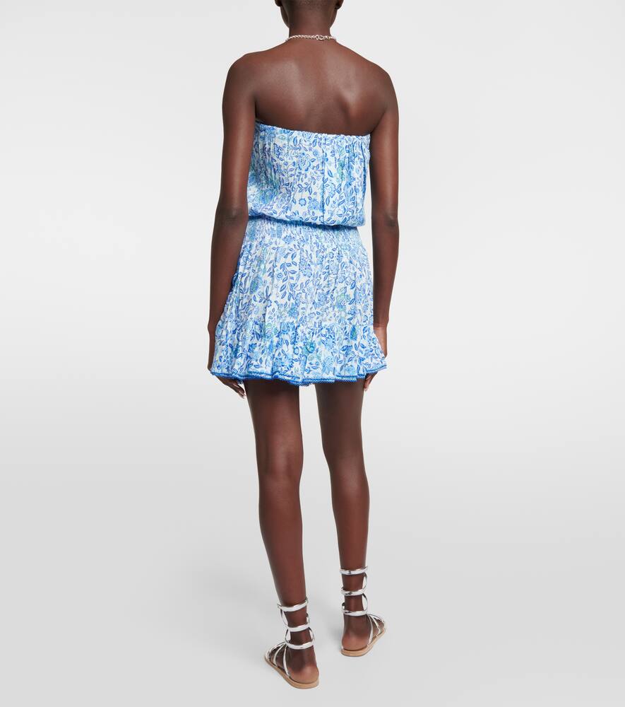 Ambra floral bandeau minidress