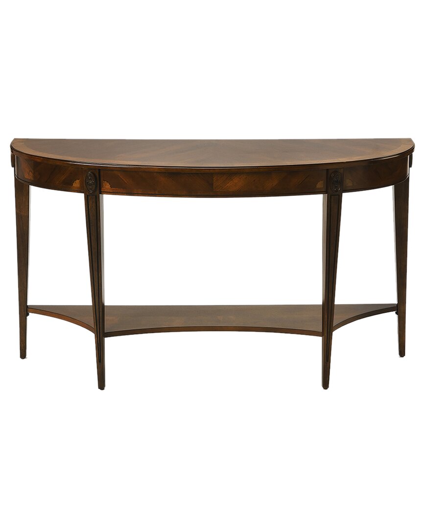 Specialty Company Astor Nutmeg Demilune Console Table