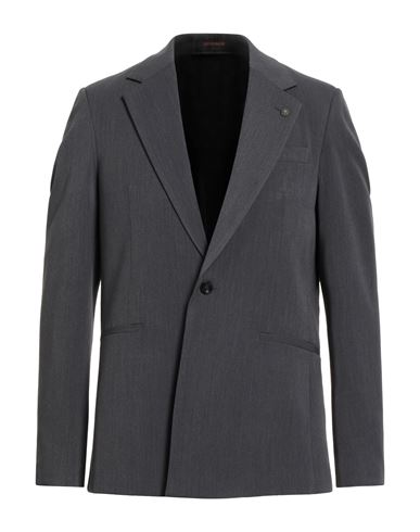 Man Blazer Lead Size 38 Polyester, Viscose, Wool, Elastane