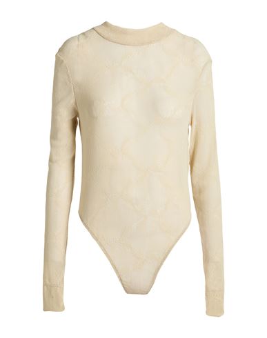 Fête Impériale Woman Bodysuit Beige Size 10 Polyamide, Elastane