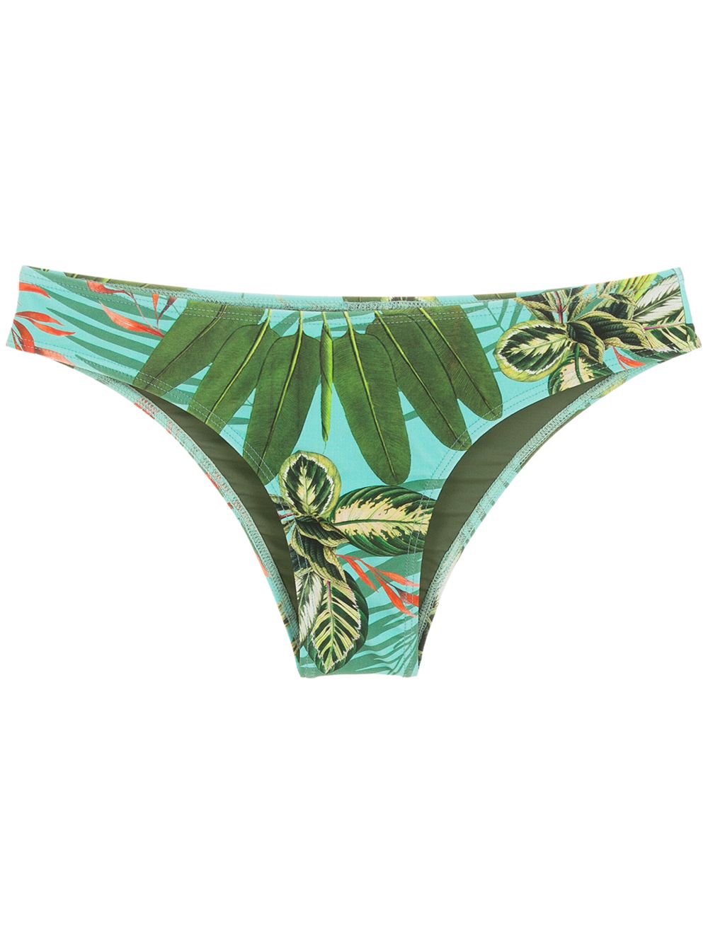 Waikiki tropical print bikini bottoms - Green