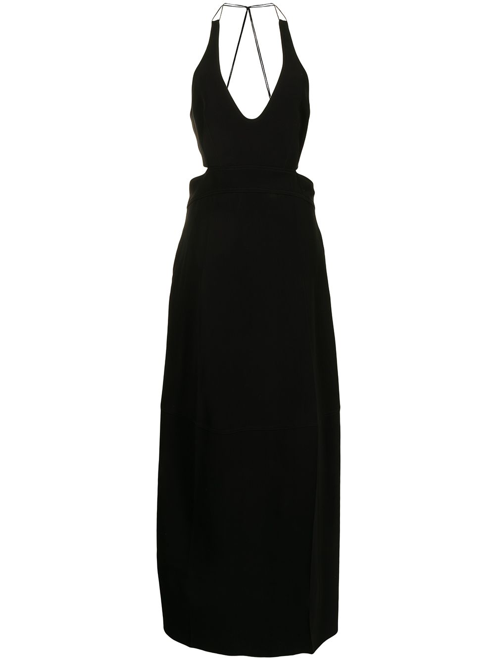 Halterneck maxi dress - Black