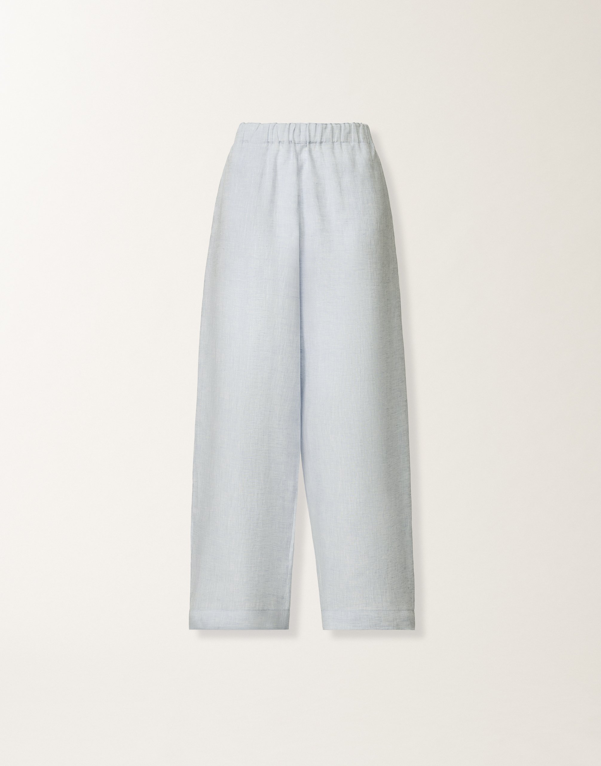 Trevi trousers in sky blue linen fabric