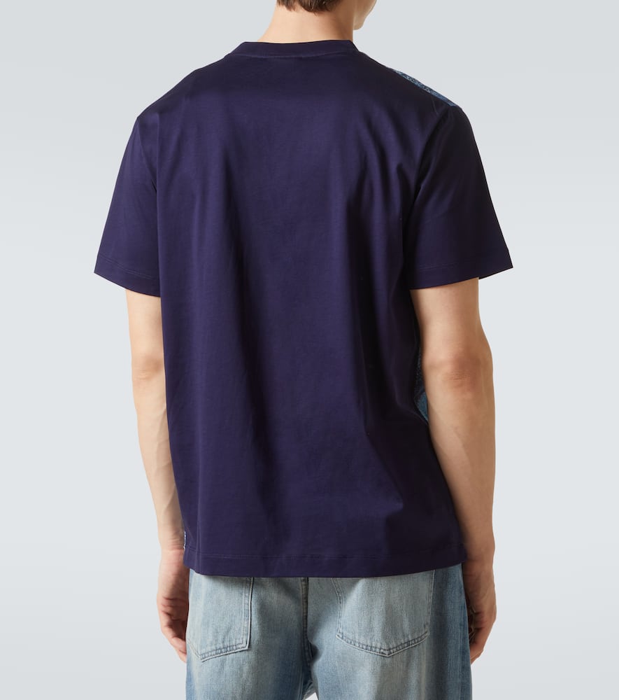 Zigzag printed cotton jersey T-shirt