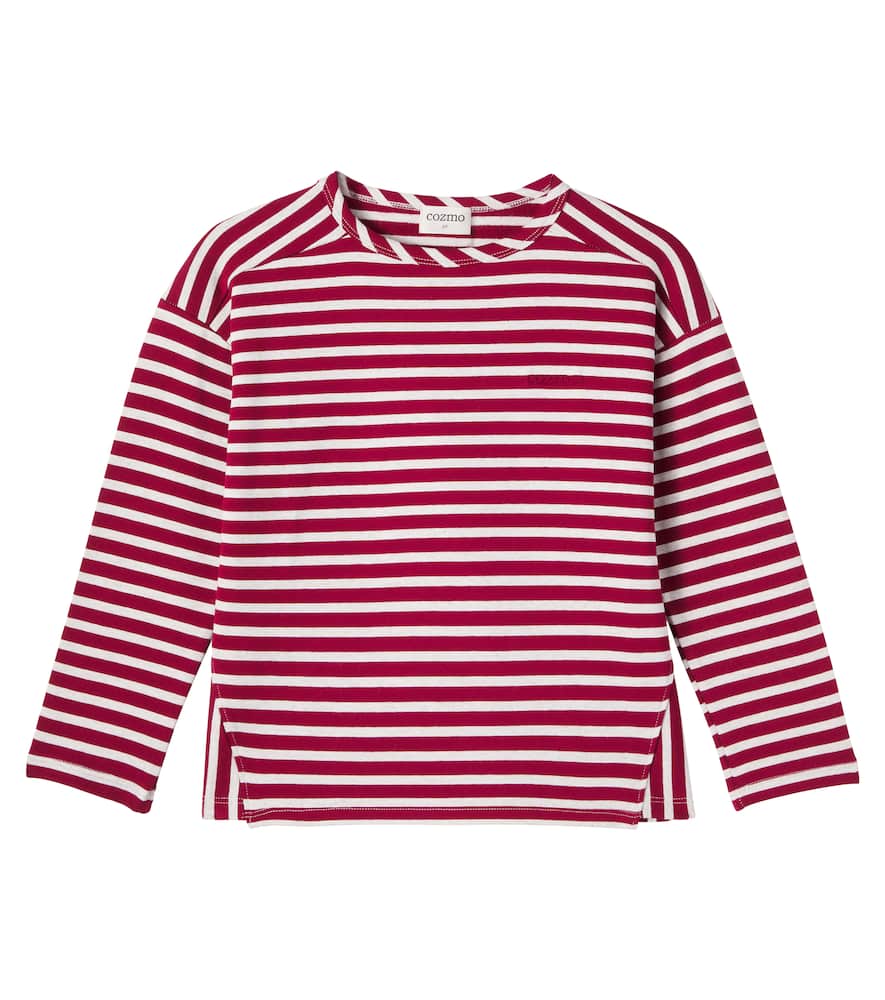 Joel striped cotton jersey top