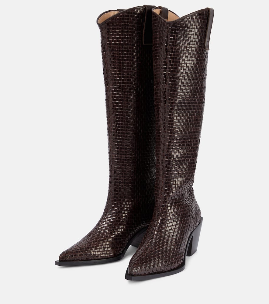 Souliers Martinez Sole Telar leather knee-high boots