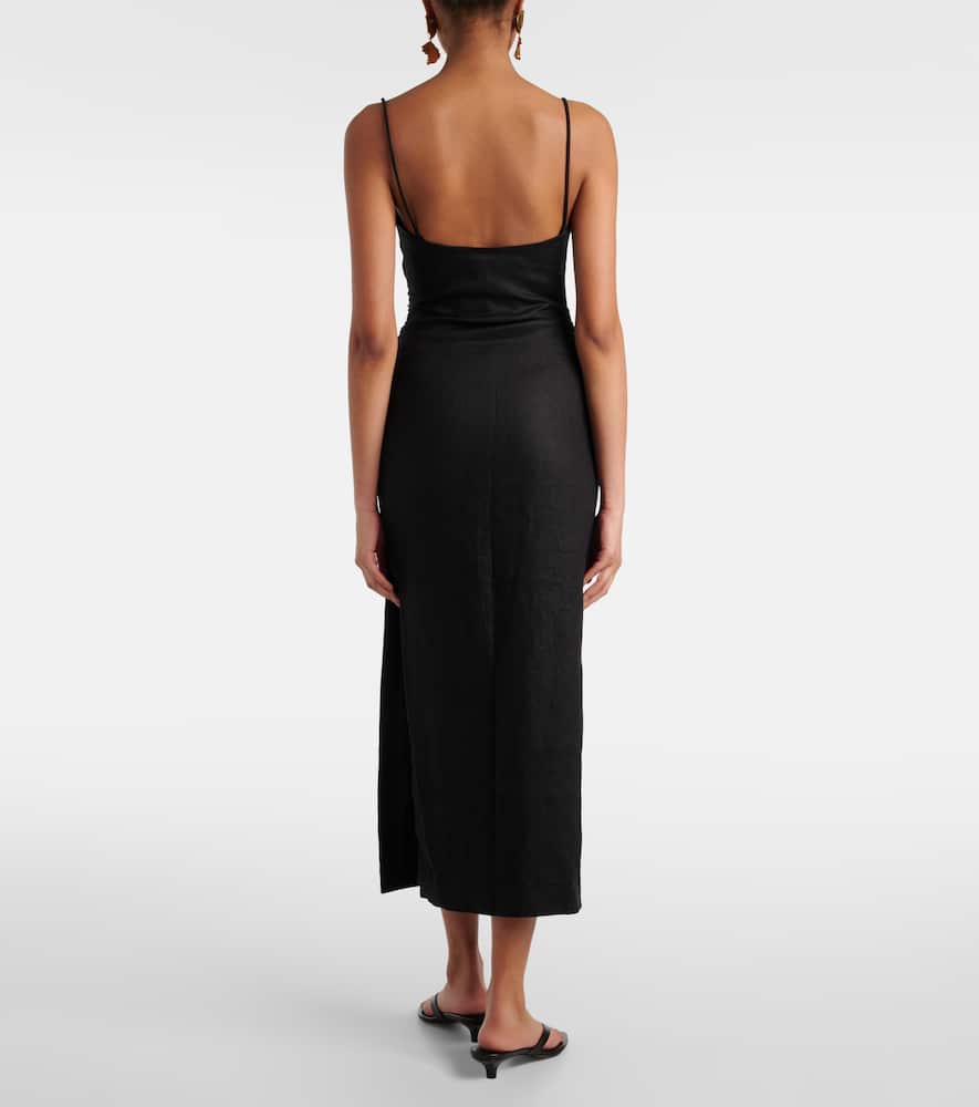 Linen midi dress