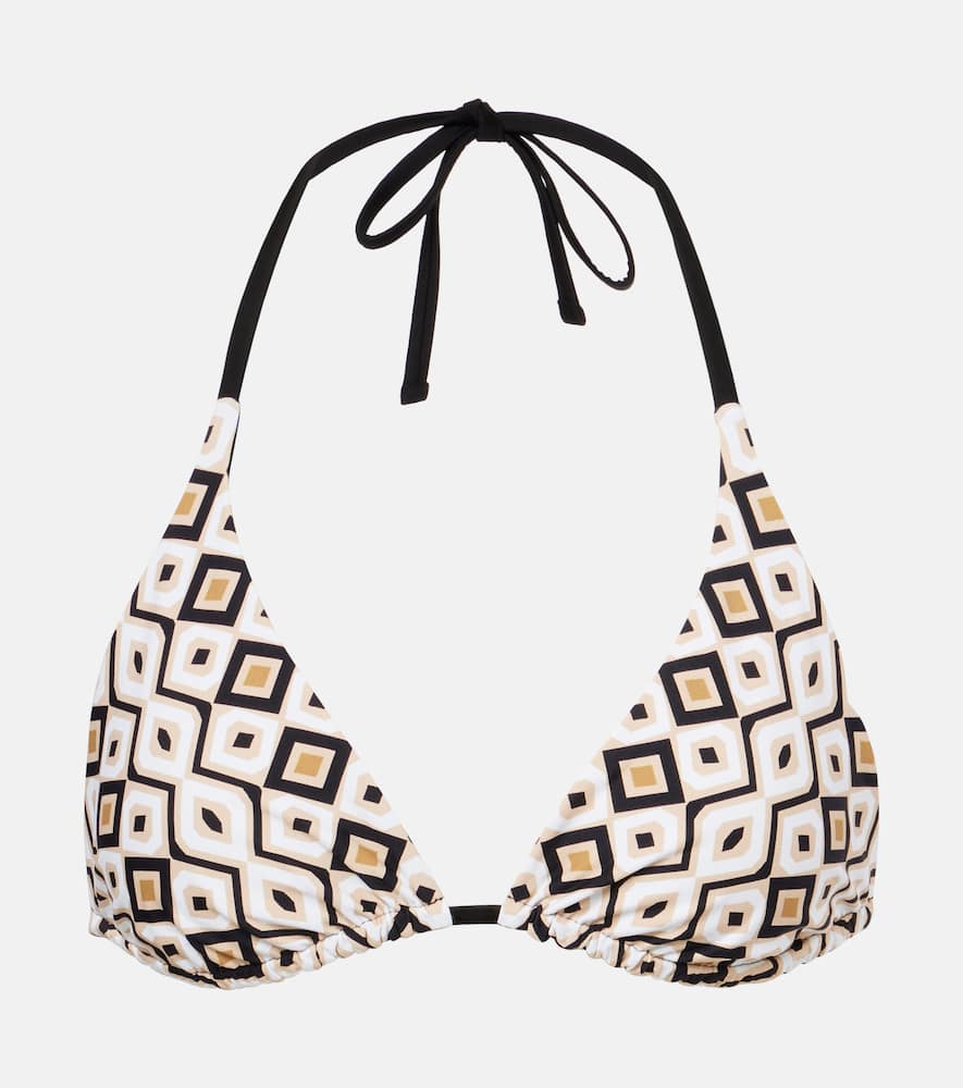 Amedea printed bikini top
