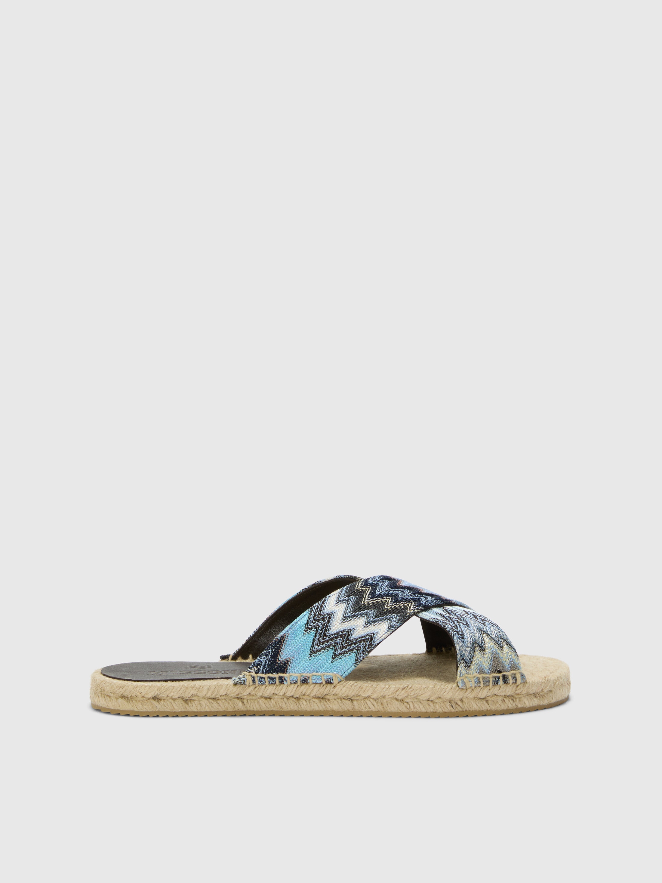 Missoni - Sandalias de hombre, Hombre, Azul Oscuro & Gri
