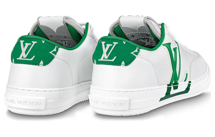 Charlie Sneakers 'White with Two Toned Green'