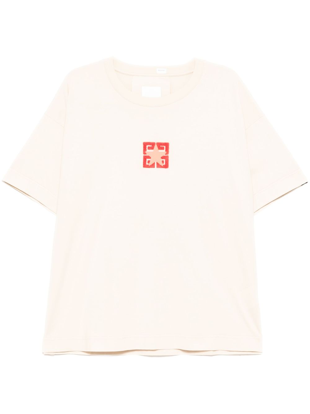 Logo motif T-shirt - Neutrals