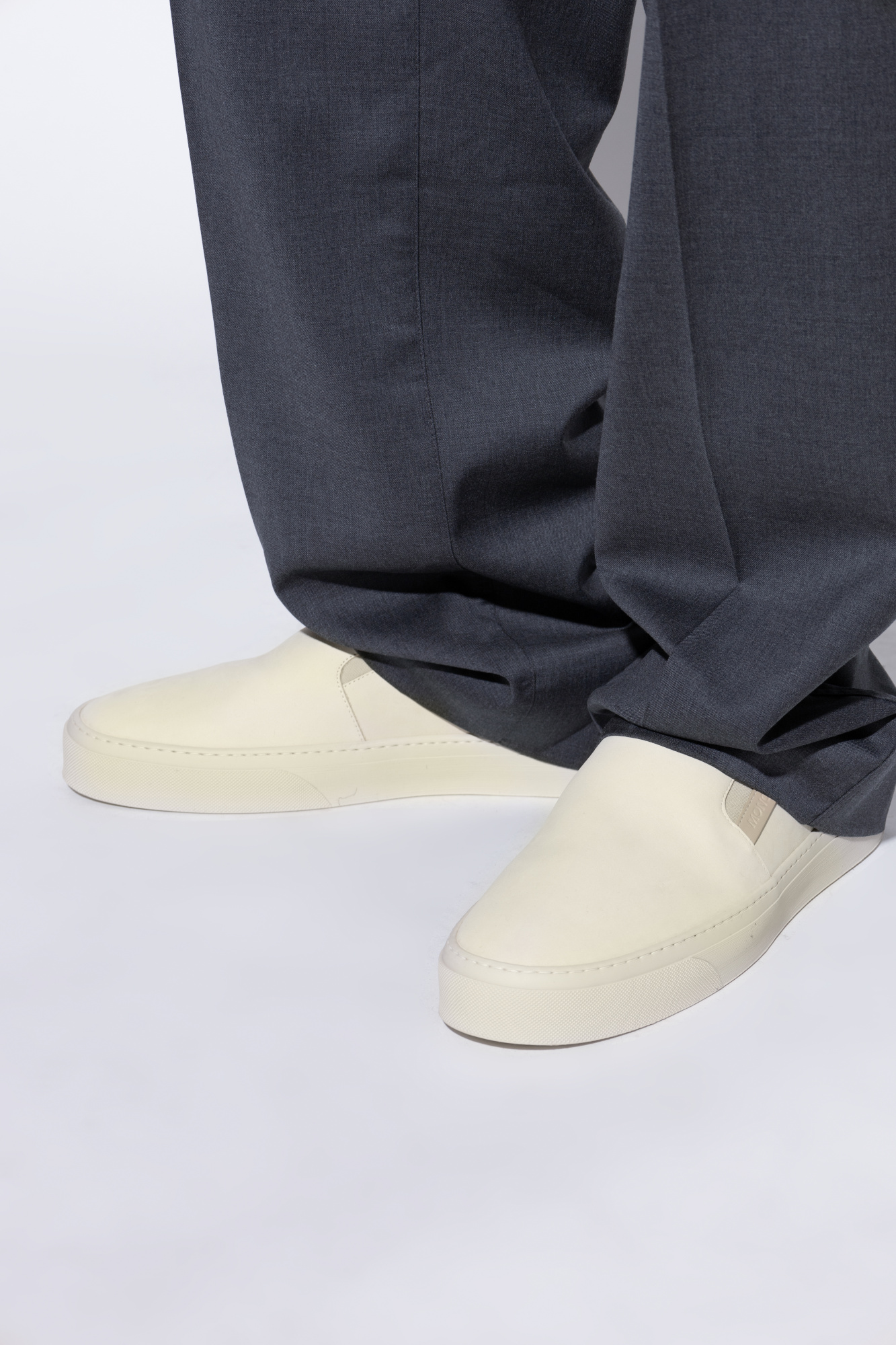 Shoes Monclub Type Slip-on, Men's, Cream