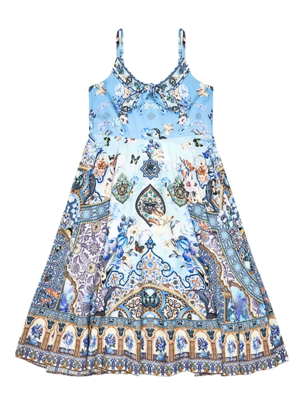 Floral-print dress - Blue