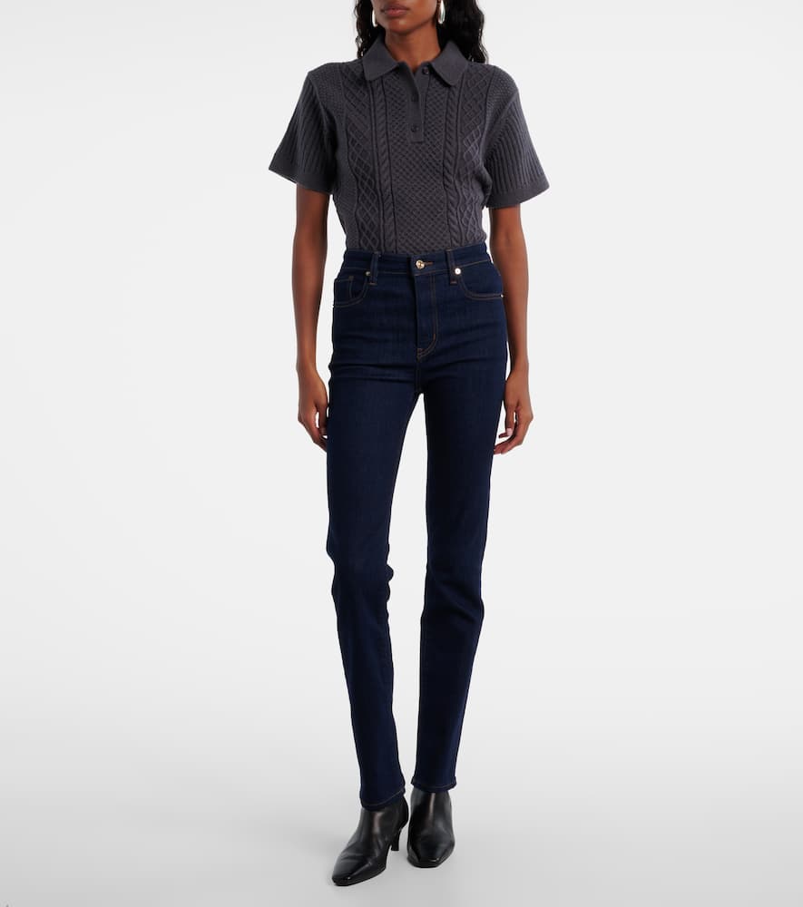 Pencil high-rise slim jeans
